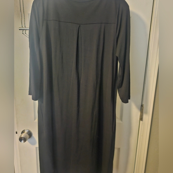 Black Wool& Williw Dress SIZE Med Long - Picture 2 of 3